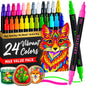 ARTISTRO Dual-Tip Acrylic Paint Marker Pens - Set of 36