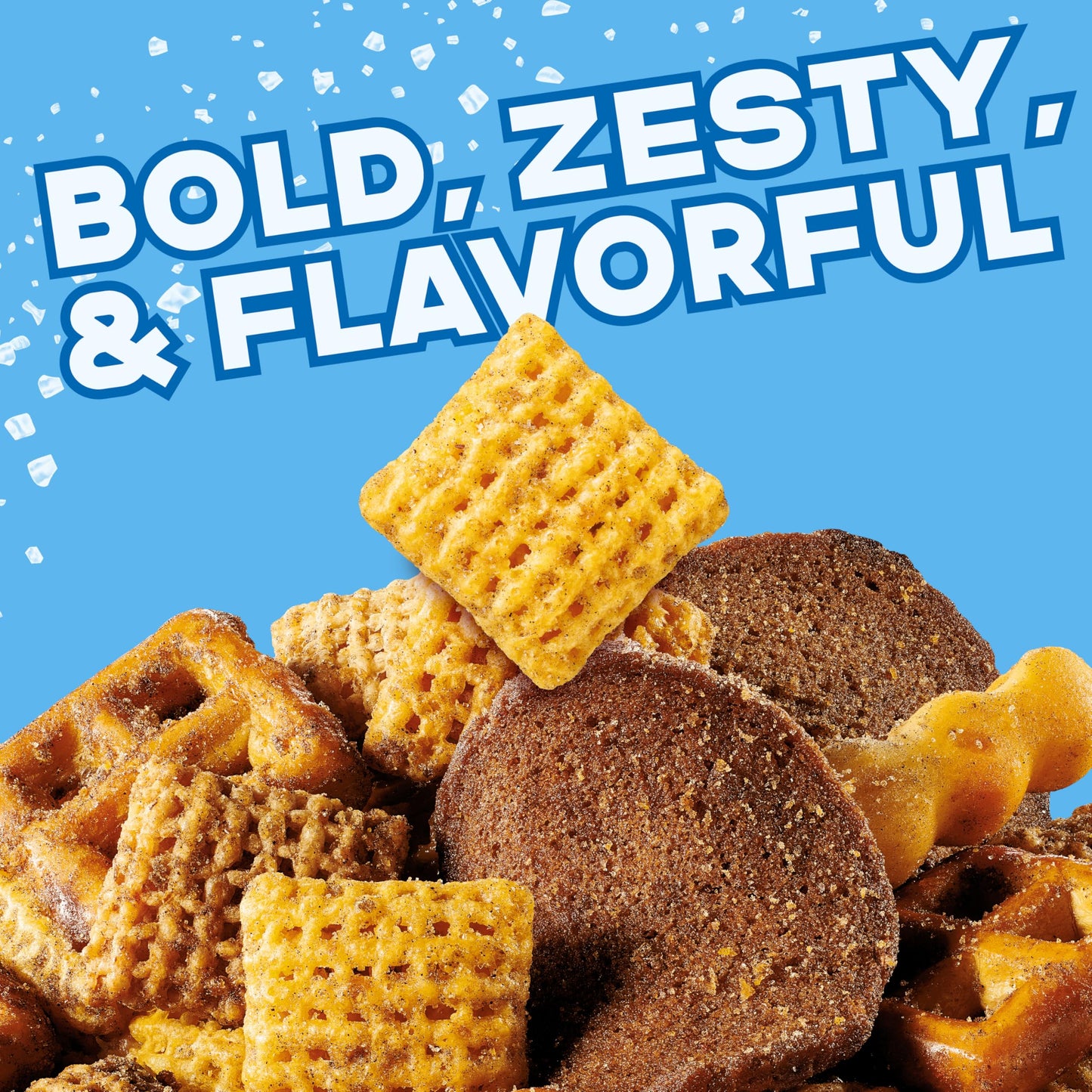 Chex Mix Bold Garlic & Herb Snack Mix, Resealable Tub, 20 oz
