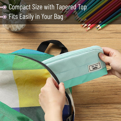 Mr. Pen- Wide-Opening Pencil Case, Triangle Design