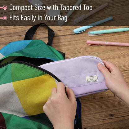 Mr. Pen- Wide-Opening Pencil Case, Triangle Design