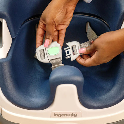 Ingenuity Baby Base 2-in-1 Booster Feeding and Floor Seat with Self-Storing Tray - Cashmere