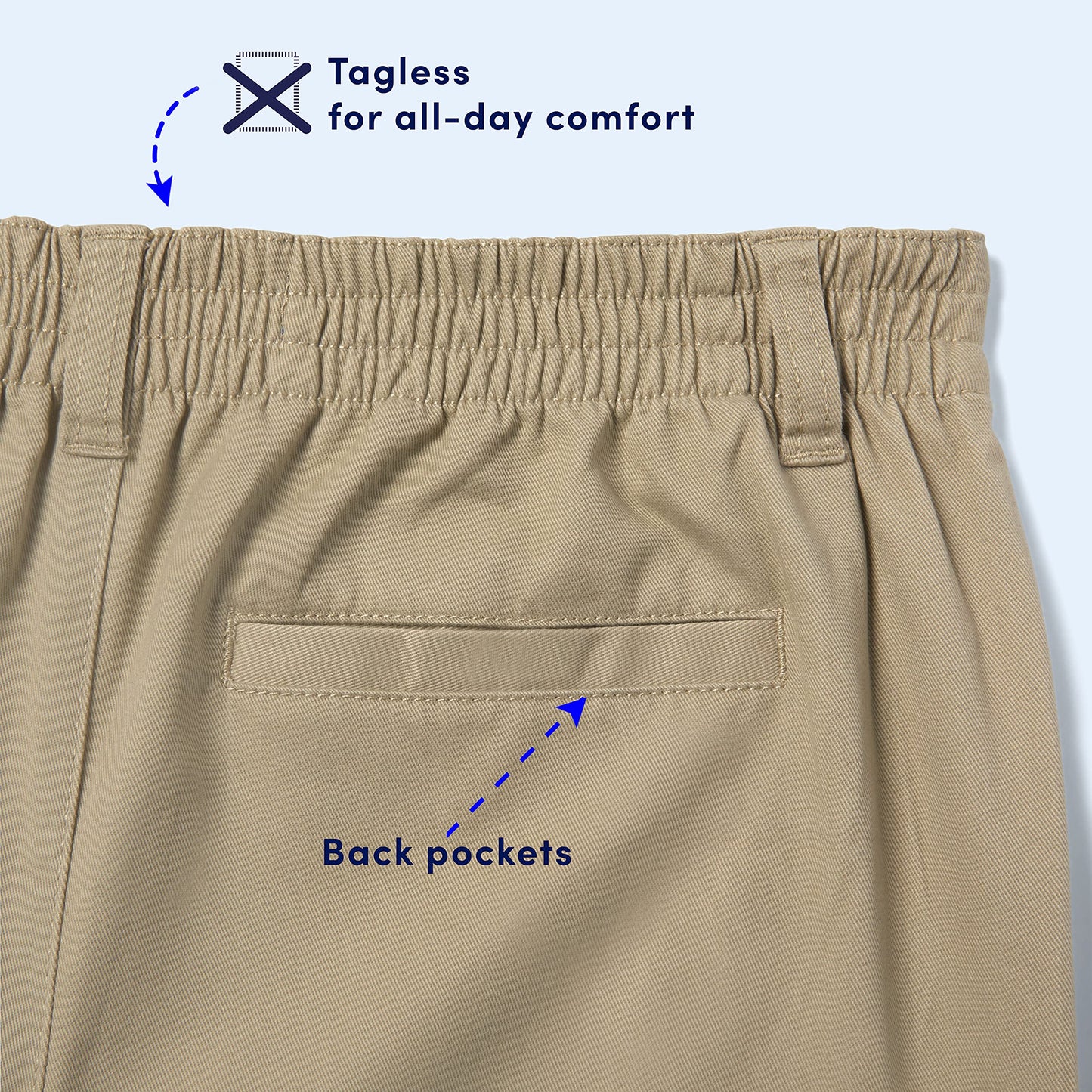 French Toast Boys Pull-On Relaxed Fit School Uniform Pant (Standard & Husky)