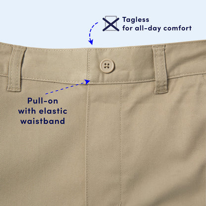 French Toast Boys Pull-On Relaxed Fit School Uniform Pant (Standard & Husky)