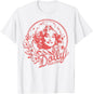 Dolly Parton Rope and Flower Framed Minimalistic Portrait T-Shirt