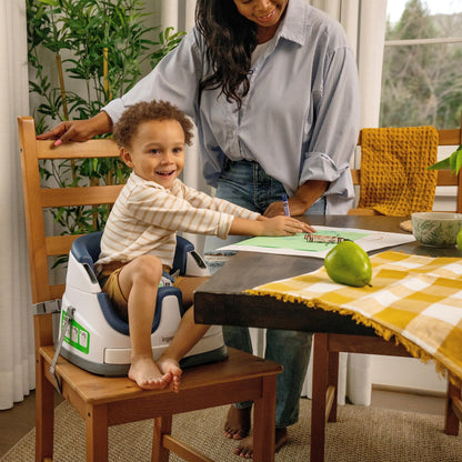 Ingenuity Baby Base 2-in-1 Booster Feeding and Floor Seat with Self-Storing Tray - Cashmere