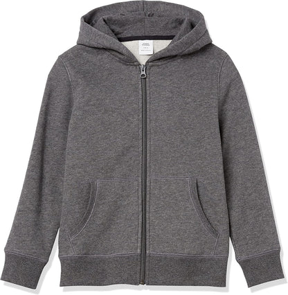 Amazon Essentials Boys and Toddlers' Soft Fleece Zip-Up Hoodie Sweatshirt