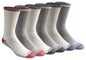 Dickies Men's Dri-tech Original Moisture Control Crew Socks, Available in M-xxl (6, 12, 18 Pairs)