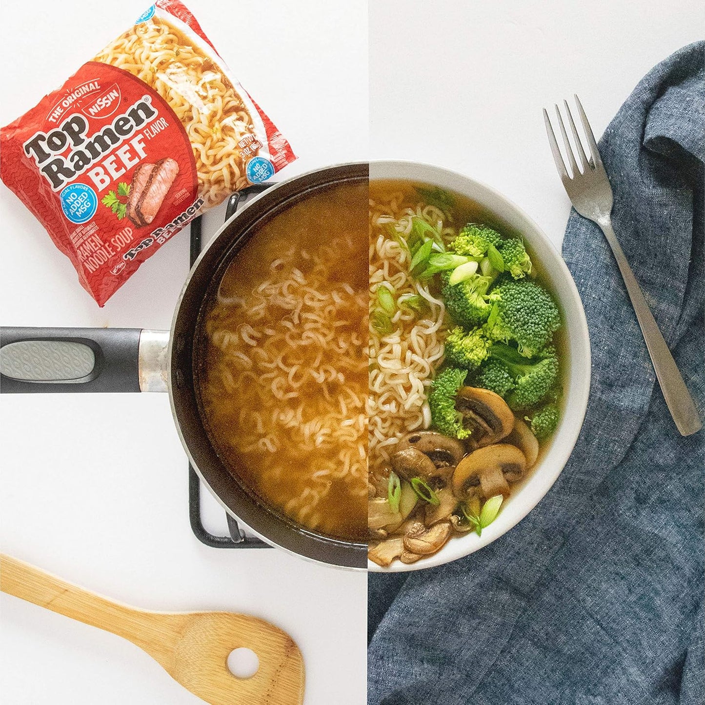 Nissin Top Ramen Noodle Soup, Chicken, 3 Ounce (Pack of 24)