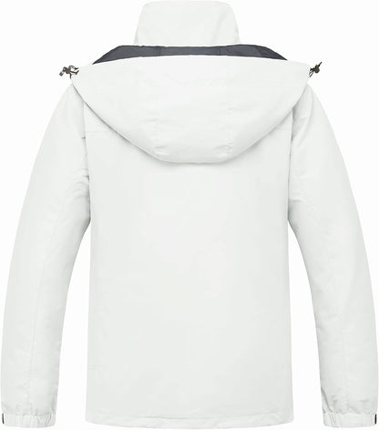 Women'S 3 in 1 Ski Jacket Cotton Padded Liner Winter Coat