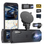 3 Channel Dash Cam Front and Rear, 4K/2.5K + 1080P Premium Car Camera for Cars with Wi-Fi GPS, Night Vision, 3.16" IPS Touchscreen, 24H Parking Mode, WDR, Type-C, 64GB SD Card Included