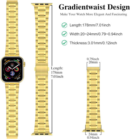 Stainless Steel Bands for Apple Watch 45Mm 44Mm 42Mm(Series 3/2/1)